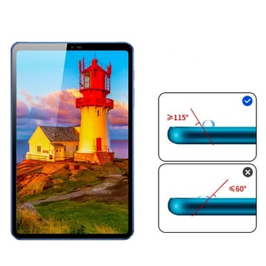 Karkaistu lasinen näytönsuoja Samsung Galaxy Tab A9 -sarjalle - 2.5D kaareva reuna Samsung Galaxy Tab A9 Plus