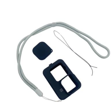 Putoamista estävä urheilukameran silikonikotelo ja linssinsuojussarja GoPro 9/10:lle Musta