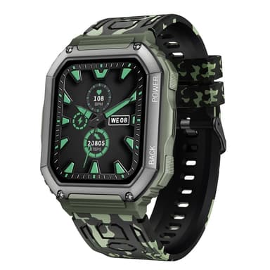 Ranneke Garmin Fenix ​​7 / 7 Pro / 6 / 5 22 mm silikonille - Naamiointi