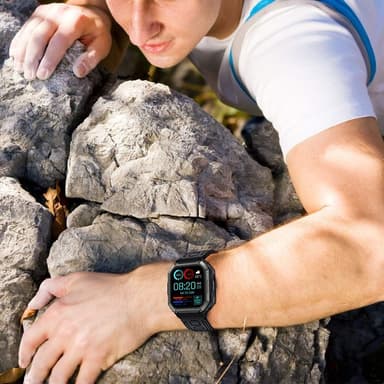 Ranneke Garmin Fenix ​​7 / 7 Pro / 6 / 5 22 mm silikonille - Musta