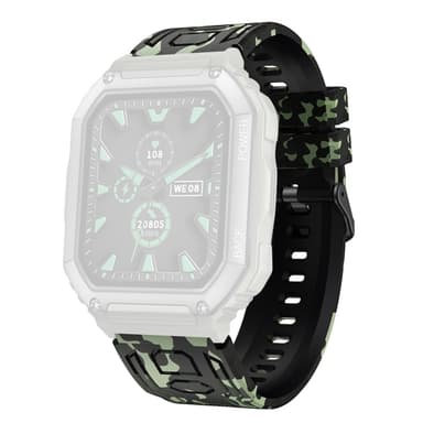 Ranneke Garmin Fenix ​​7 / 7 Pro / 6 / 5 22 mm silikonille - Naamiointi
