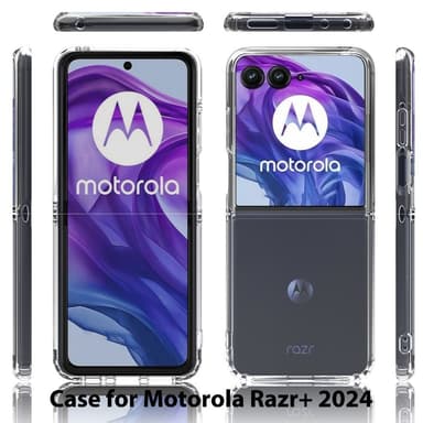 Motorola Razr 50 Ultra 5G Kotelo TPU+Akrääli Läpinäkyvä Puhelimen Suojakuori, Integroitu Muotoilu