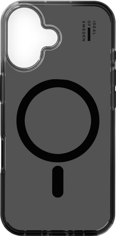 iDeal of Sweden MagSafe Clear iPhone 16 suojakuori (Tinted Black)