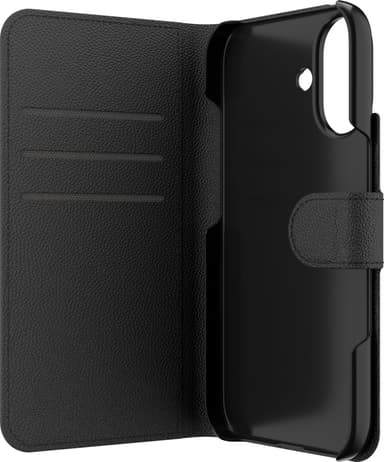 ZAGG iPhone 16 Folio lompakkokotelo (musta)