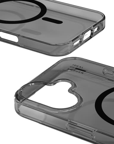 iDeal of Sweden MagSafe Clear iPhone 16 suojakuori (Tinted Black)