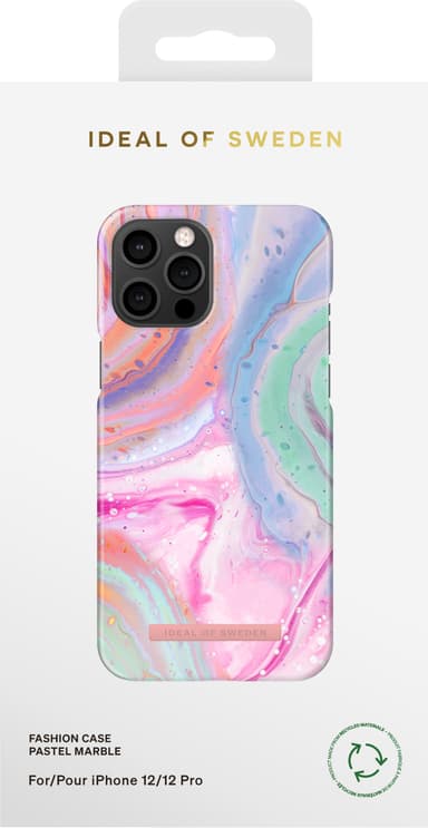 Ideal of Sweden Fashion iPhone 12/12 Pro suojakuori (Pastel Marble)