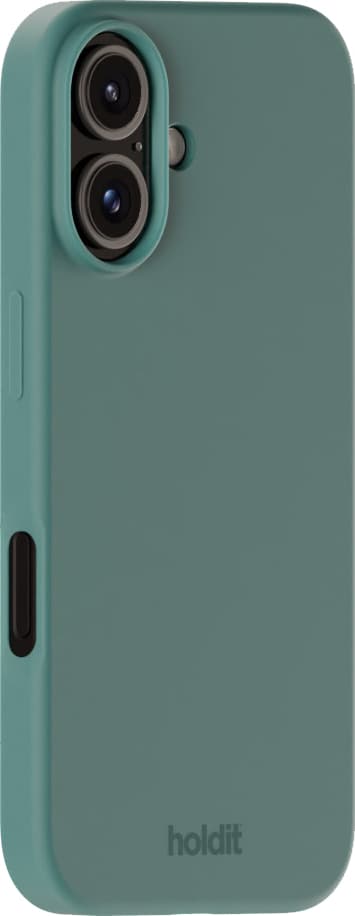 Holdit Silicone iPhone 16 suojakuori (sammaleenvihreä)