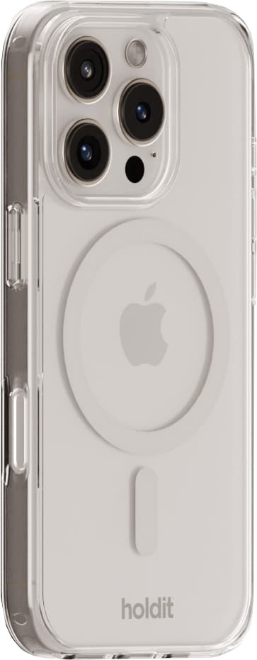 Holdit iPhone 16 Pro MagSafe suojakuori (valkoinen)