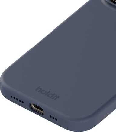 Holdit Silicone iPhone 16 Pro suojakuori (merensininen)