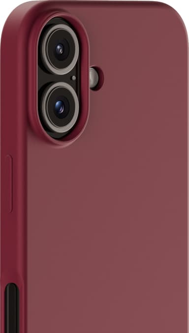 Holdit Silicone iPhone 16 suojakuori (punainen sametti)