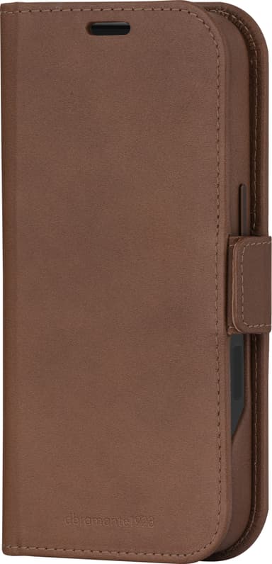 Dbramante1928 Lynge MagSafe iPhone 16 Pro lompakkokotelo (ruskea)