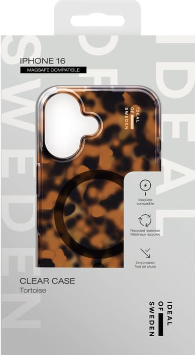 iDeal of Sweden MagSafe Clear iPhone 16 suojakuori (Tortoise)