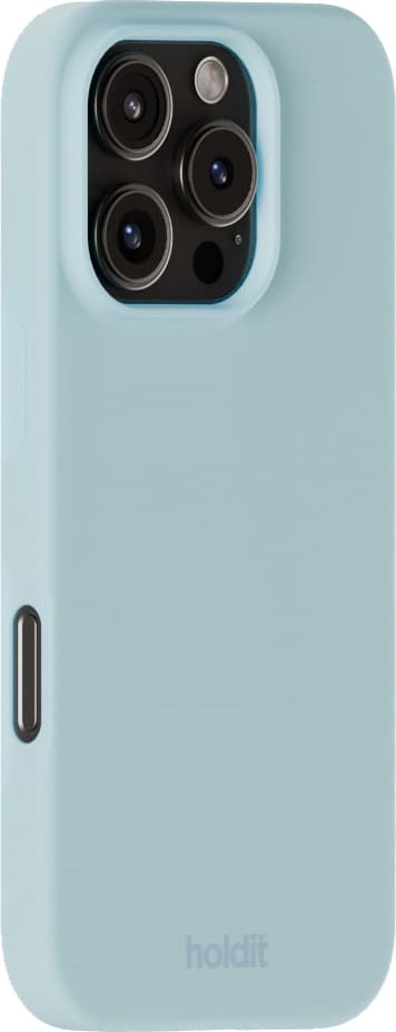 Holdit Silicone iPhone 16 Pro Max suojakuori (mineraalinsininen)