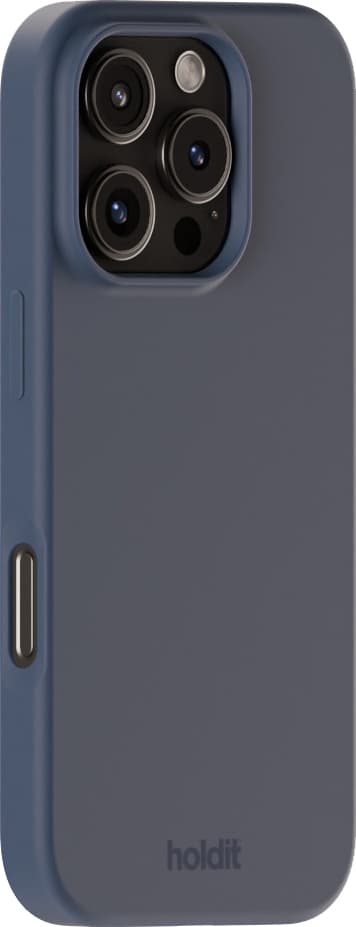Holdit Silicone iPhone 16 Pro suojakuori (merensininen)