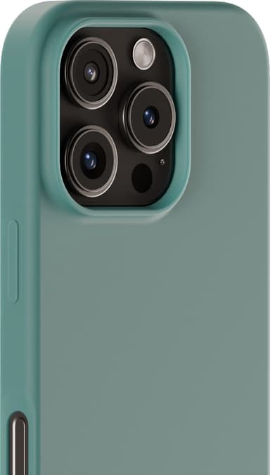 Holdit Silicone iPhone 16 Pro suojakuori (sammaleenvihreä)