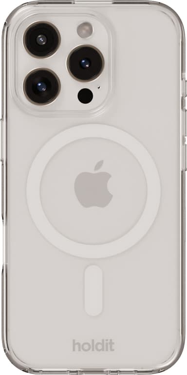 Holdit iPhone 16 Pro Max MagSafe suojakuori (valkoinen)