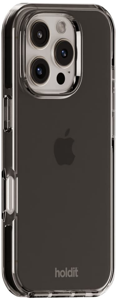 Holdit Seethru iPhone 16 Pro suojakuori (musta)