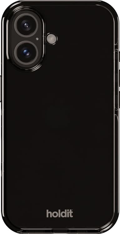 Holdit Seethru iPhone 16 suojakuori (musta)