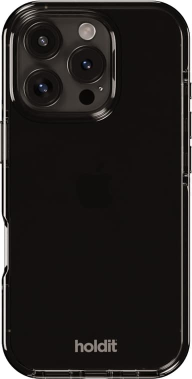 Holdit Seethru iPhone 16 Pro Max suojakuori (musta)