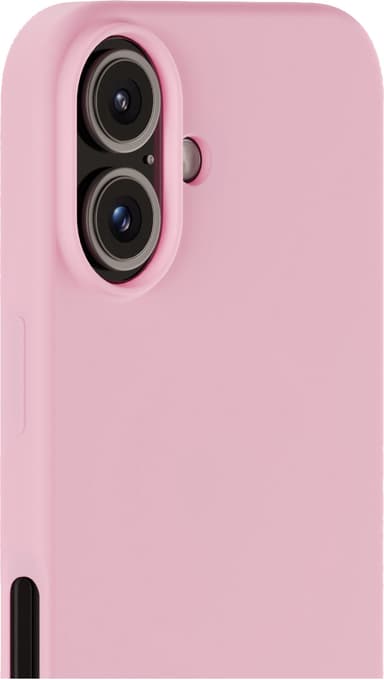 Holdit Silicone iPhone 16 suojakuori (vaaleanpunainen)