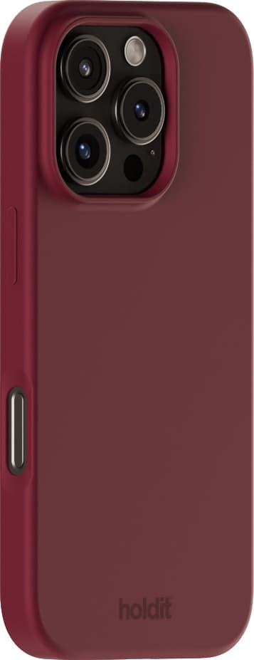 Holdit Silicone iPhone 16 Pro Max suojakuori (punainen sametti)