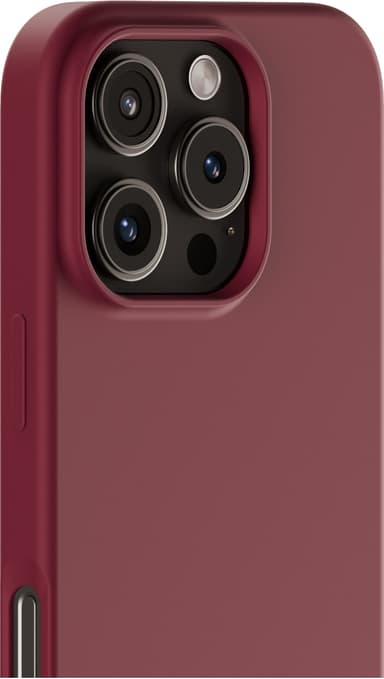 Holdit Silicone iPhone 16 Pro suojakuori (punainen sametti)