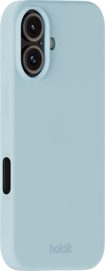 Holdit Silicone iPhone 16 suojakuori (mineraalinsininen)