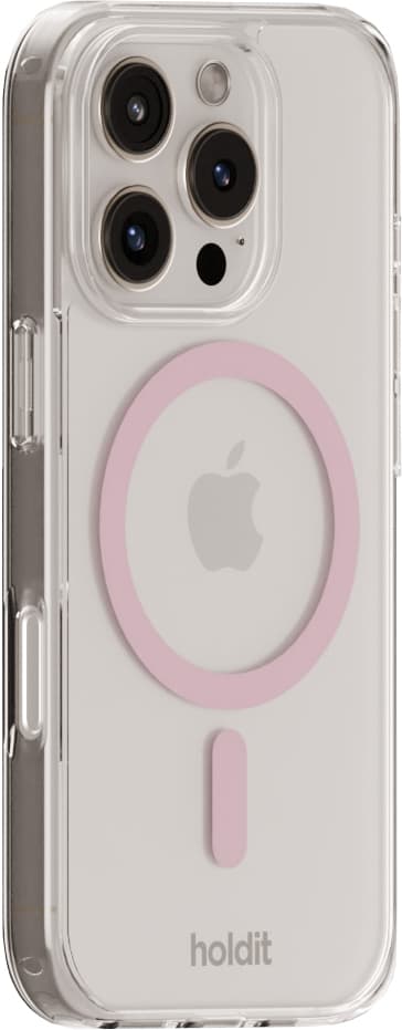 Holdit iPhone 16 Pro MagSafe suojakuori (valkoinen)