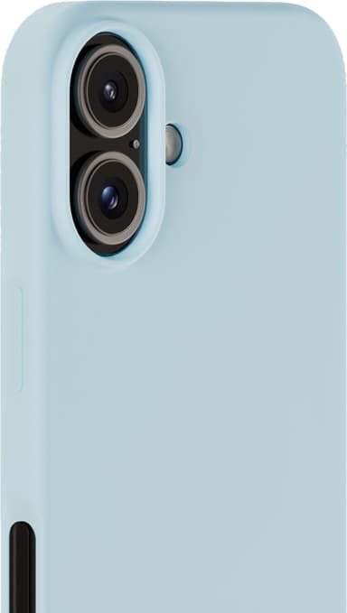 Holdit Silicone iPhone 16 suojakuori (mineraalinsininen)