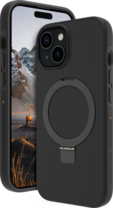 Dbramante1928 Iceland Ultra MS Kickstand iPhone 15 suojakuori (musta)