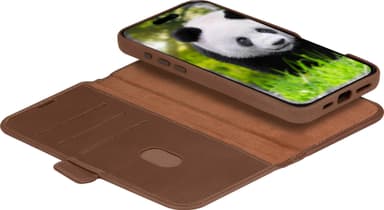 Dbramante1928 Lynge MagSafe iPhone 16 lompakkokotelo (ruskea)