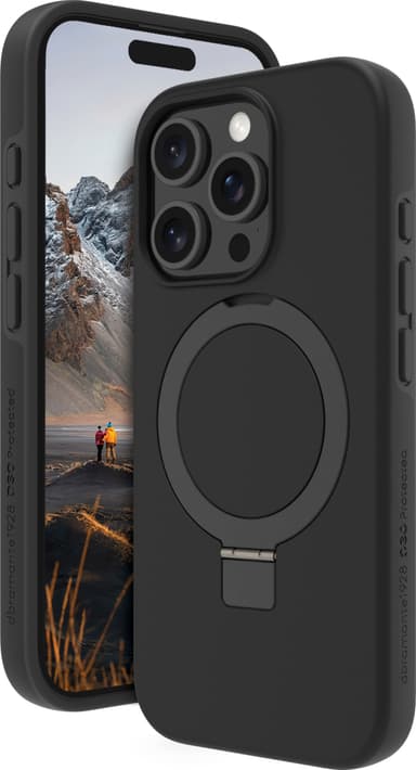 Dbramante1928 Iceland Ultra MS Kickstand iPhone 16 Pro suojakuori mus.