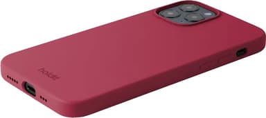 Holdit Silicone iPhone 12/12 Pro suojakuori (punainen sametti)