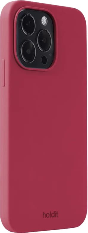 Holdit Silicone iPhone 15 Pro Max suojakuori (punainen sametti)