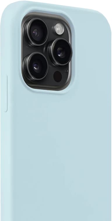 Holdit Silicone iPhone 15 Pro suojakuori (mineraalinsininen)