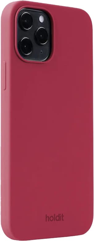 Holdit Silicone iPhone 12/12 Pro suojakuori (punainen sametti)