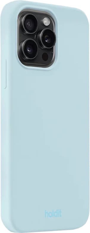 Holdit Silicone iPhone 15 Pro Max suojakuori (mineraalinsininen)