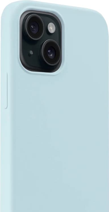 Holdit Silicone iPhone 15 suojakuori (mineraalinsininen)