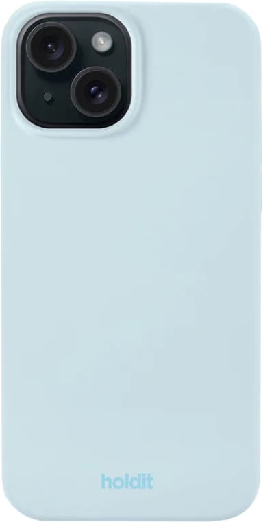 Holdit Silicone iPhone 14/13 suojakuori (mineraalinsininen)