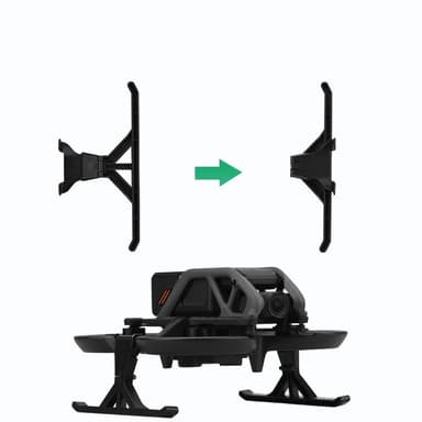 Taitettava kolmijalkainen Drone Height Extender laskuteline DJI Avatalle Musta