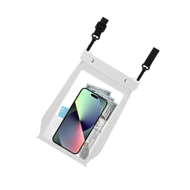 Vedenpitävä puhelintasku - Pieni Crossbody-laukku Valkoinen