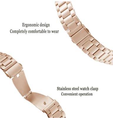 Ranneke on yhteensopiva Huawei Watch GT Stainless Steel Goldin kanssa