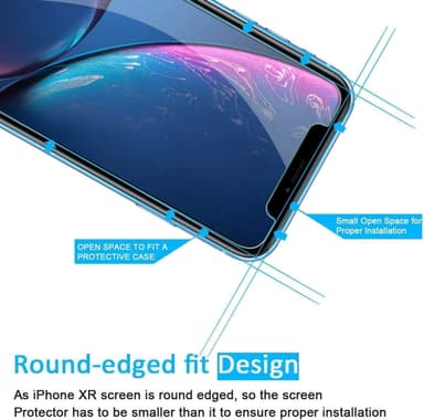 Näytönsuoja iPhone 11 Pro, iPhone X, iPhone XS karkaistu lasi 2 kpl