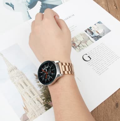Ranneke on yhteensopiva Huawei Watch GT Stainless Steel Goldin kanssa
