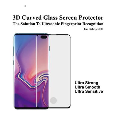 Näytönsuoja Samsung Galaxy S10 Plus Panssarilasi Läpinäkyvä