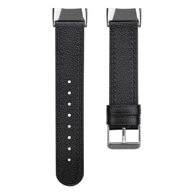 Fitbit Charge 5 ranneke, nahkainen musta