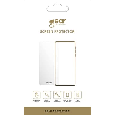 GEAR Glass Prot. Flat Case Friendly 2.5D GOLD Samsung Xcover 5
