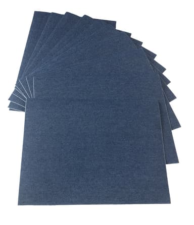 Korjauspaikat, farkkuvaatteisiin itseliimautuvat farkkupaikat 10 kpl Denim sininen