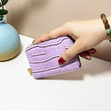 Naisten harmonikkatyylinen korttikotelo Violetti