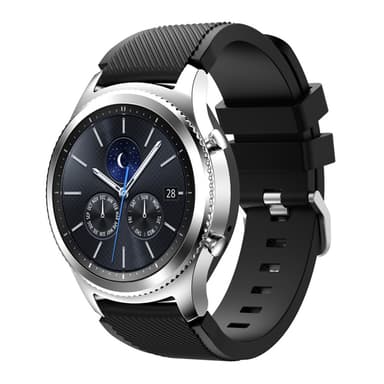 Samsung Gear S3 Frontier / Classic ranneke Musta